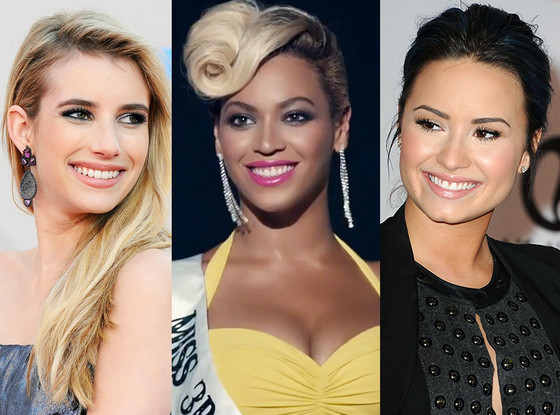Emma Roberts, Beyonce, Demi Lovato Emma Roberts, Beyonce, Demi Lovato